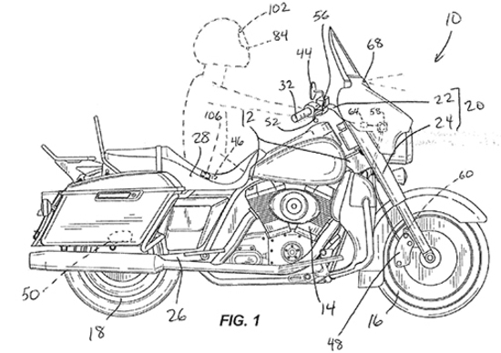 Harley-Davidson: un brevetto per la frenata autonoma Harley-Davidson: un brevetto per la frenata autonoma