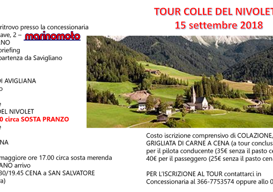 Tour colle del Nivolet: 15/9 con Marino Moto Tour colle del Nivolet: 15/9 con Marino Moto