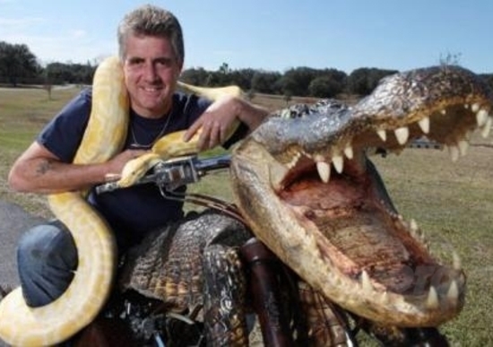 Dalla Florida la Moto-Coccodrillo Dalla Florida la Moto-Coccodrillo