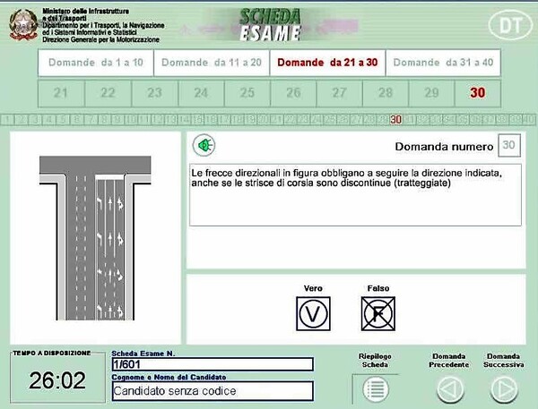 PROGRAMMA PER QUIZ PATENTE DA SCARICA