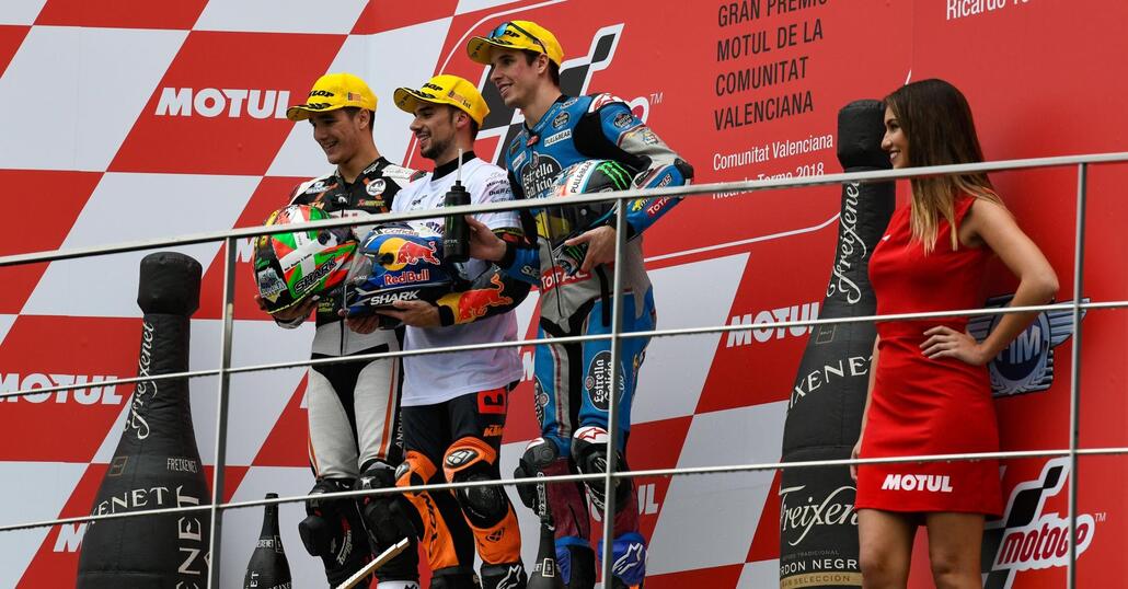 Oliveira e Öncü vincono in Moto2 e Moto3 a Valencia