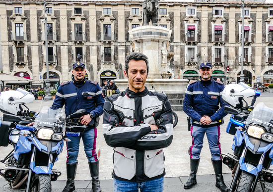 Polizia in azione a Catania Polizia in azione a Catania