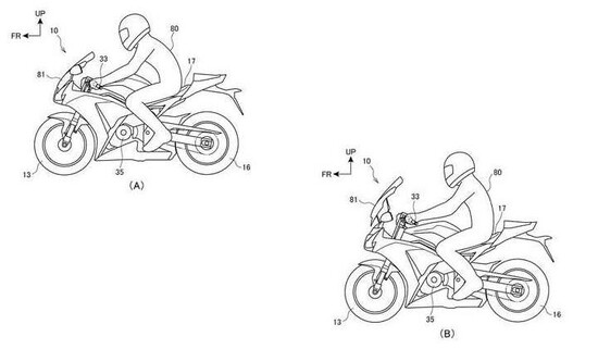 Honda: un brevetto per la posizione di guida variabile Honda: un brevetto per la posizione di guida variabile