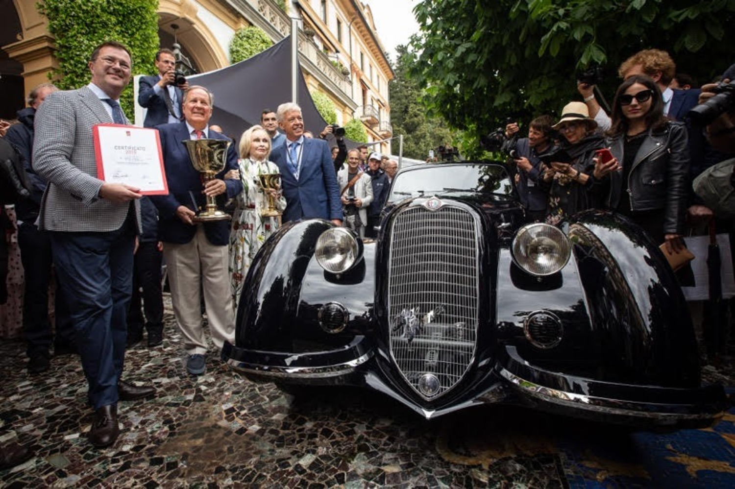 Alfa Romeo 8C 2900B premiata con la Coppa d'Oro al Concorso d'Eleganza Villa d'Este