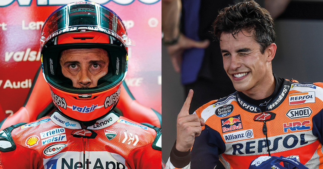 Márquez provoca Dovizioso. Come Rossi con Biaggi...