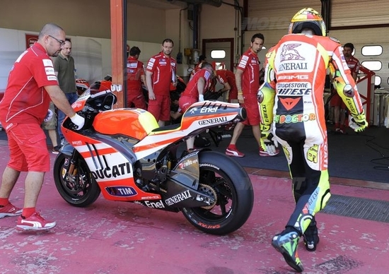 Rossi: Un altro test positivo con la Ducati GP12 Rossi: Un altro test positivo con la Ducati GP12