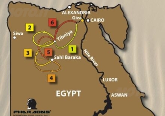 Pharaons Rally, ecco il percorso! Pharaons Rally, ecco il percorso!