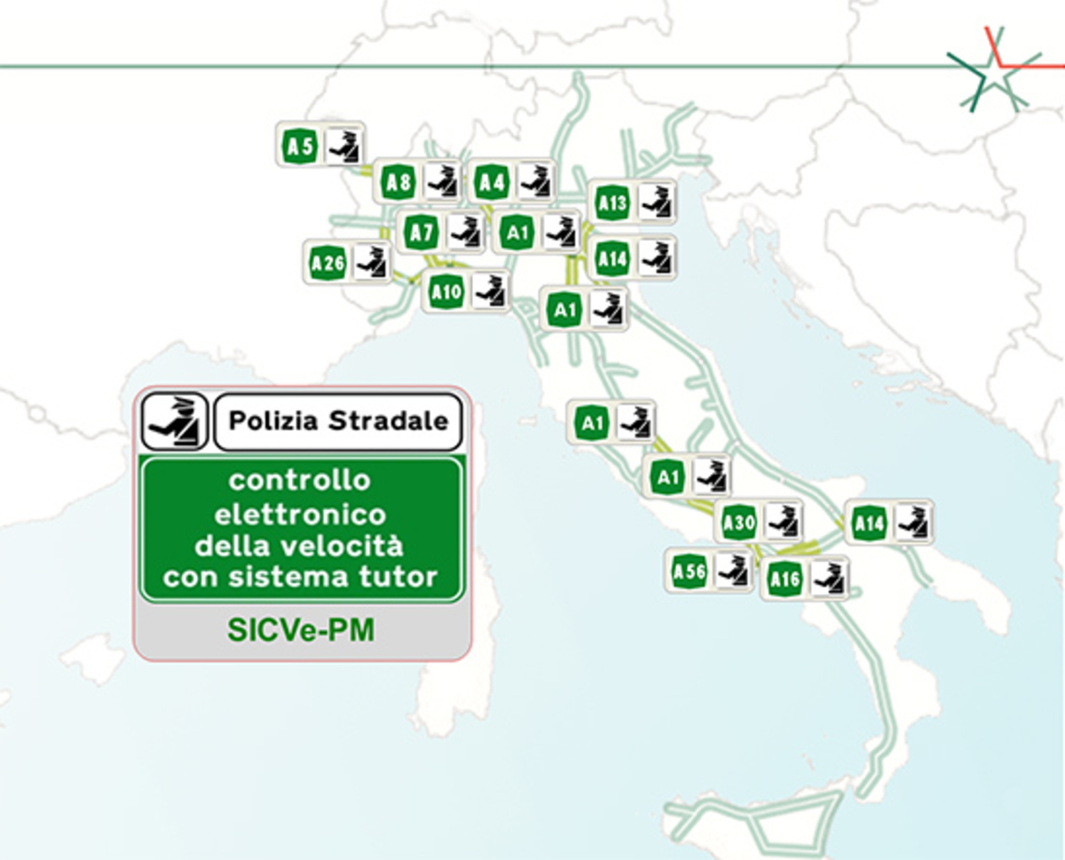 Tutor Attivi In Autostrada: La Mappa Aggiornata - News - Automoto.it