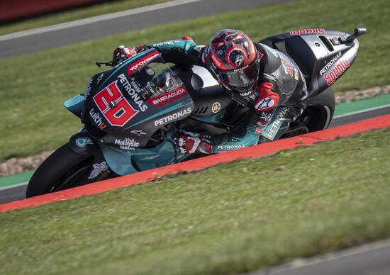 MotoGP 2019 a Silverstone. Fabio Quartararo leader del warm-up MotoGP 2019 a Silverstone. Fabio Quartararo leader del warm-up