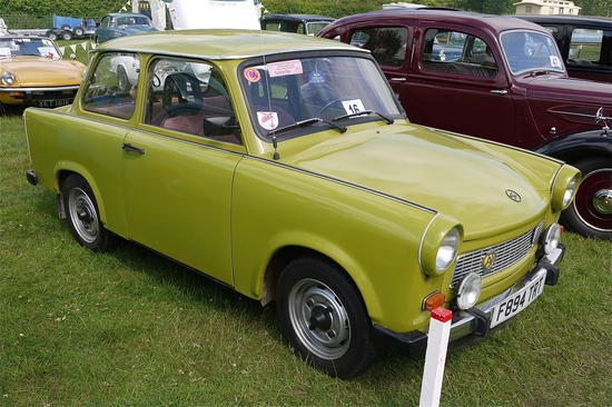 Una Trabant, oggi modello scordato al contrario di alcune colleghe italiane e tedesche dell'Ovest