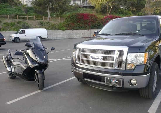 Con lo Yamaha TMAX 530 a Hollywood! Con lo Yamaha TMAX 530 a Hollywood!
