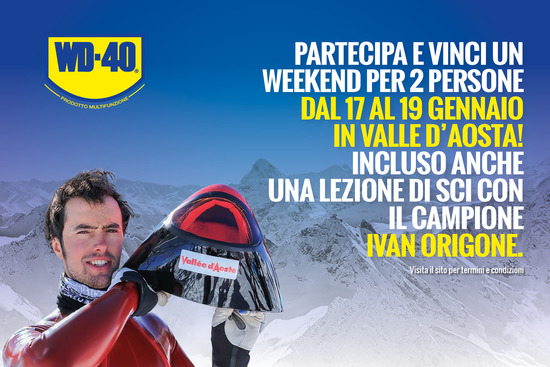 Con Week-end ad alta quota di WD-40 vinci un fine settimana sulla neve Con Week-end ad alta quota di WD-40 vinci un fine settimana sulla neve