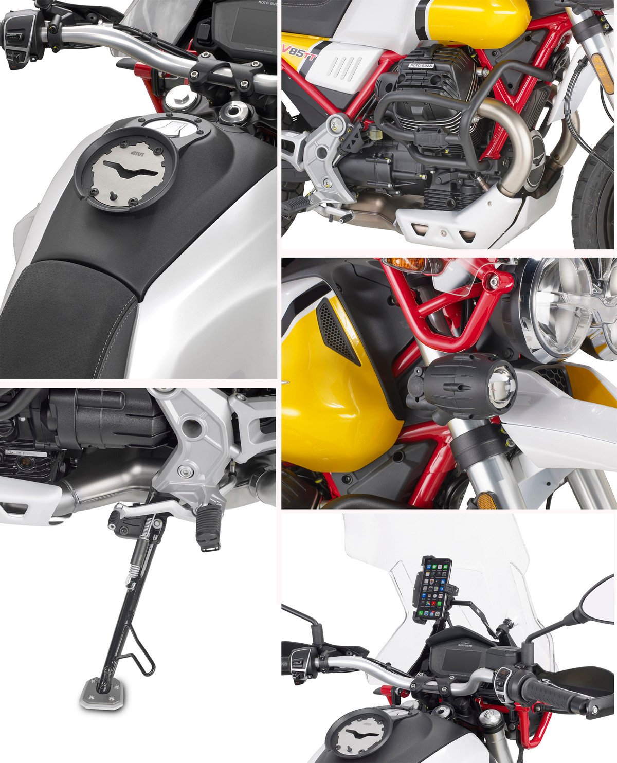 11周年記念イベントが GUZZI 専用 GIVI ジビ V85 MOTO 19 TT ES8203 サイドスタンドエクステンション