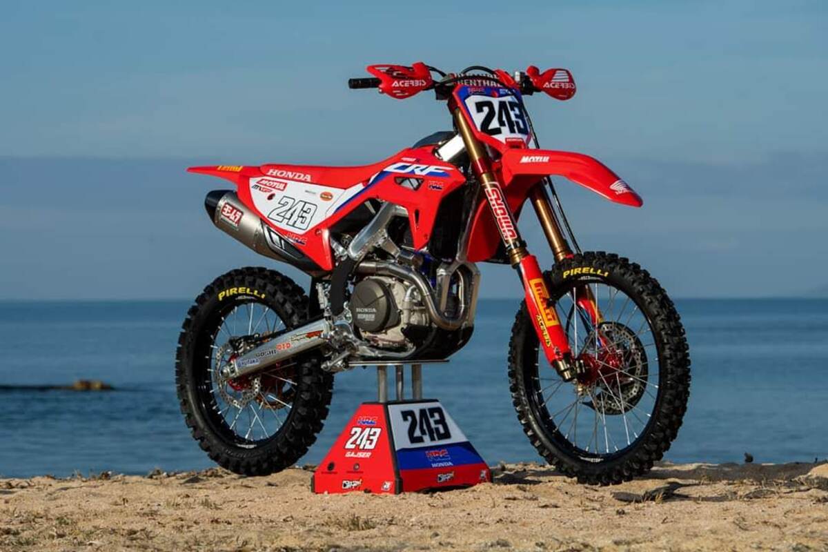 Honda CRF 450R 2021 prime foto in gara News Moto.it