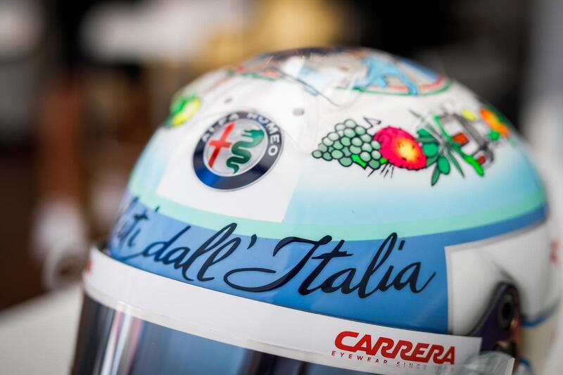 F1. Giovinazzi, il casco per Monza è una cartolina dell'Italia - Formula 1  - Automoto.it
