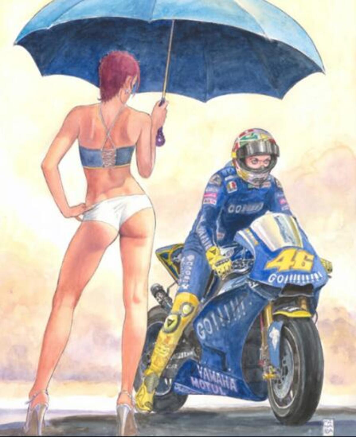 Milo Manara dedica un post a Valentino Rossi: nuovo progetto in punta di  matita - MotoGP - Moto.it