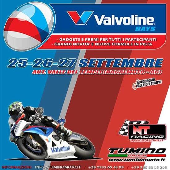 Tumino Moto organizza i Valvoline Days a Racalmuto dal 25 al 27 settembre Tumino Moto organizza i Valvoline Days a Racalmuto dal 25 al 27 settembre