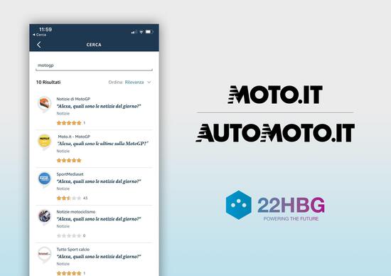 Moto.it è su Amazon Alexa per le notizie e gli aggiornamenti sulla MotoGP Moto.it è su Amazon Alexa per le notizie e gli aggiornamenti sulla MotoGP