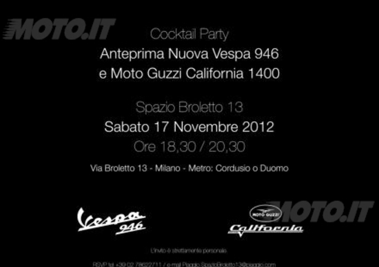 EICMA 2012: Fuorisalone Moto Guzzi e Vespa a Milano EICMA 2012: Fuorisalone Moto Guzzi e Vespa a Milano