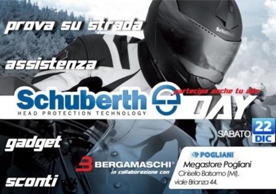 Sabato 22 dicembre Schuberth Day da Pogliani Sabato 22 dicembre Schuberth Day da Pogliani