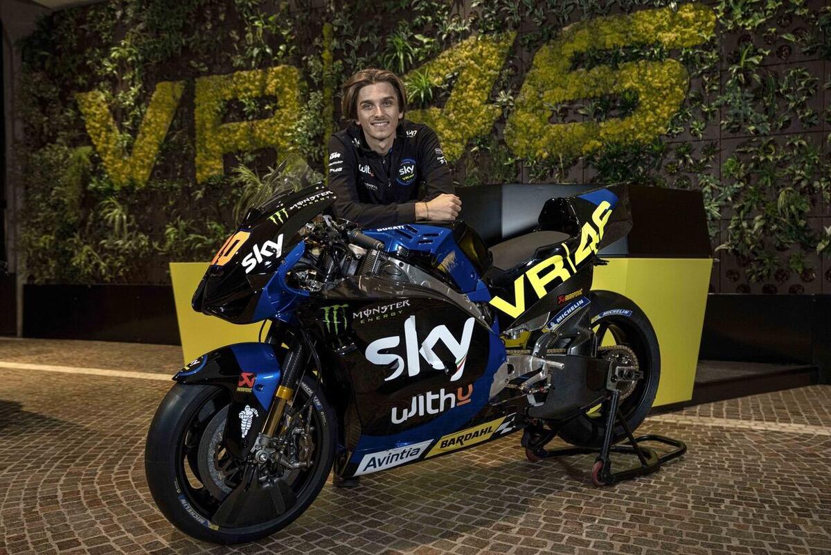 MotoGP, la livrea della Ducati Sky-VR46 di Luca Marini (e delle Kalex ...