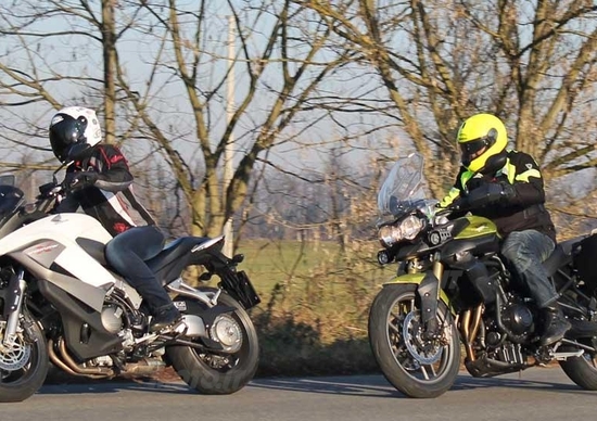 Honda Crossrunner VS Triumph Tiger 800 Honda Crossrunner VS Triumph Tiger 800