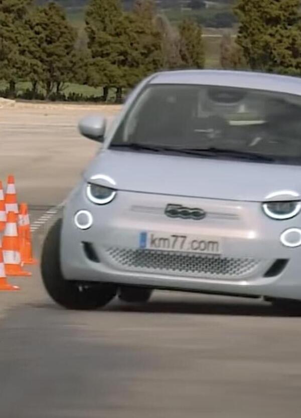 Fiat 500e supera alla grande la prova dellalce: stabile e precisa, nonostante peso e passo corto
