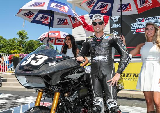 King of the Baggers: a Elkhart Lake vince la Harley-Davidson di Kyle Wyman King of the Baggers: a Elkhart Lake vince la Harley-Davidson di Kyle Wyman