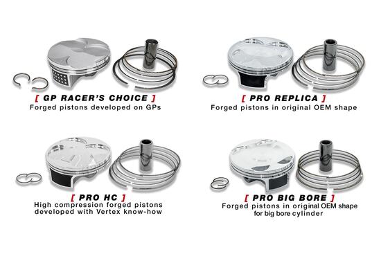 Vertex Pistons: pistoni 4T Offroad Vertex Pistons: pistoni 4T Offroad