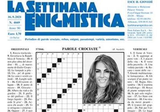 Francesca Sofia Novello in copertina... sulla Settimana Enigmistica Francesca Sofia Novello in copertina... sulla Settimana Enigmistica
