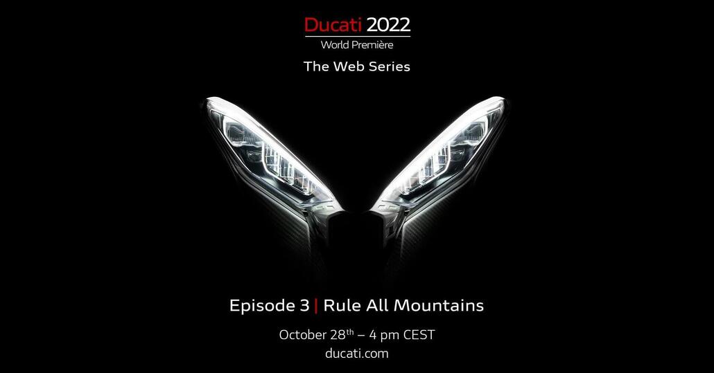 Ducati World Premiere. Appuntamento con la terza novità 2022: Multistrada Pikes Peak V4?