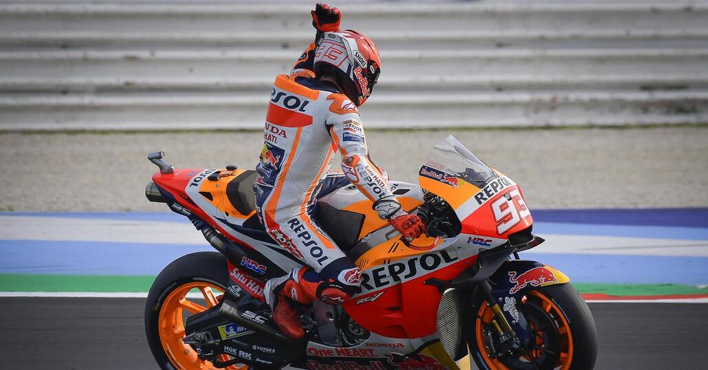 MotoGP 2021: Marquez cade con la moto da cross, niente Portimao