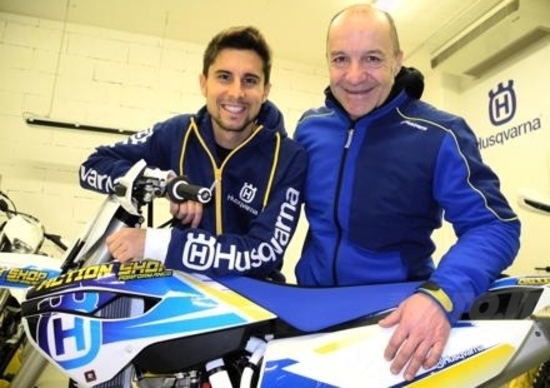 Matteo Aperio nel 2014 con Husqvarna Action Shop Matteo Aperio nel 2014 con Husqvarna Action Shop