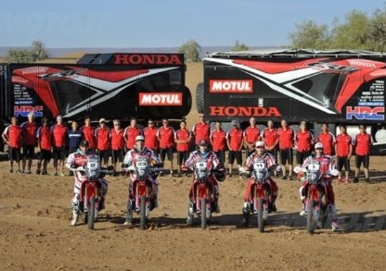Honda pronta per l'assalto alla Dakar 2014 Honda pronta per l'assalto alla Dakar 2014