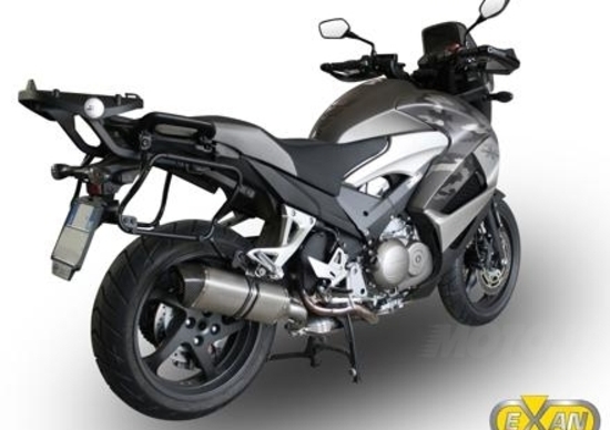 EXAN: scarico X-Black Ovale per Honda Crossrunner EXAN: scarico X-Black Ovale per Honda Crossrunner
