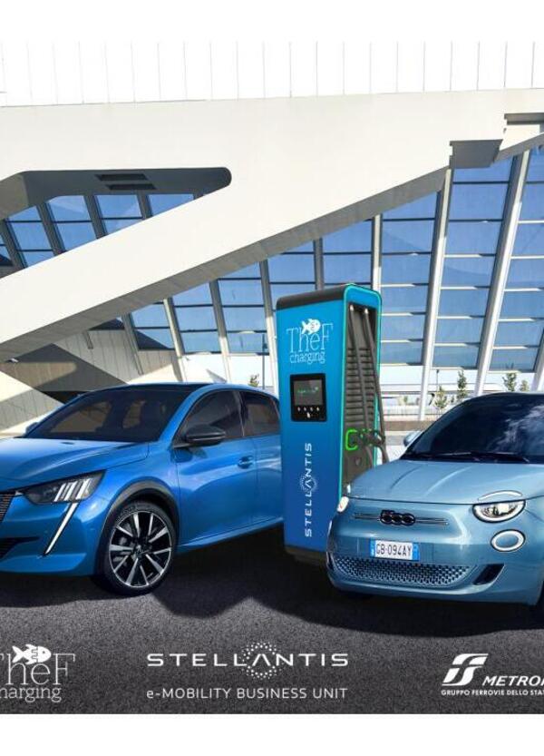 Parcheggio in zona stazione FS con punto ricarica auto (BEV PHEV): 600 colonnine Stellantis Metropark