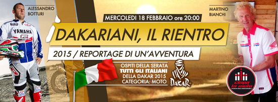 I Dakariani, il rientro! mercoledì da Ciapa la Moto I Dakariani, il rientro! mercoledì da Ciapa la Moto
