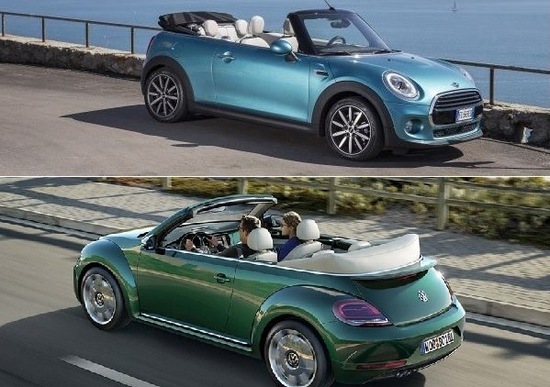 Quale scoprire, Confronto: VW Maggiolino Cabriolet 1.2 TSI Vs Mini One Cabrio Quale scoprire, Confronto: VW Maggiolino Cabriolet 1.2 TSI Vs Mini One Cabrio