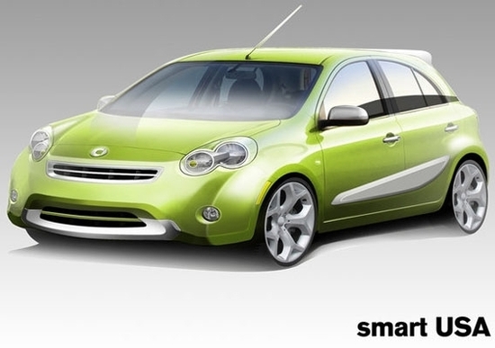 Una Smart 5 porte per gli USA Una Smart 5 porte per gli USA