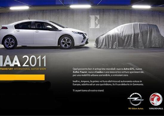 Opel: a Francoforte una nuova city car elettrica Opel: a Francoforte una nuova city car elettrica