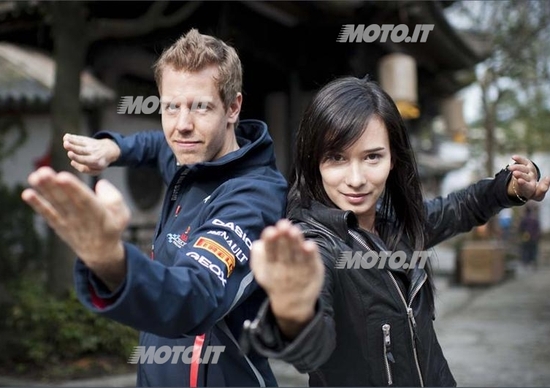 Sebastian Vettel: attore per un giorno Sebastian Vettel: attore per un giorno
