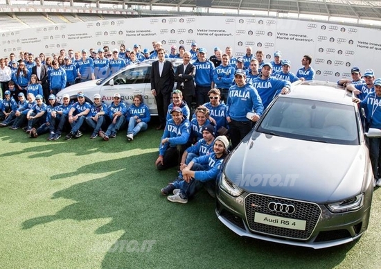 Audi A4 allroad personalizzate per gli atleti FISI Audi A4 allroad personalizzate per gli atleti FISI