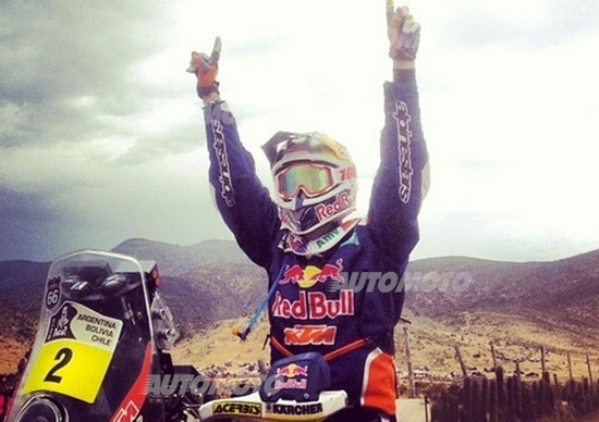 Dakar 2014. Vincono Marc Coma (KTM) e Joan Roma (Mini All4 Racing) Dakar 2014. Vincono Marc Coma (KTM) e Joan Roma (Mini All4 Racing)