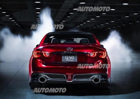 Infiniti Q50 Eau Rouge concept: ecco il nuovo V6 biturbo da 568 CV Infiniti Q50 Eau Rouge concept: ecco il nuovo V6 biturbo da 568 CV
