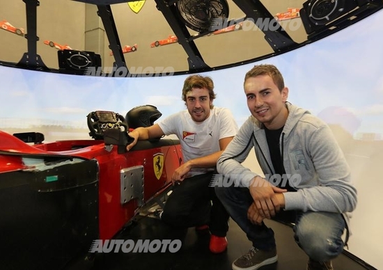 Jorge Lorenzo visita la Ferrari Jorge Lorenzo visita la Ferrari