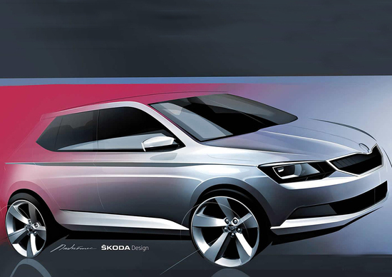 Nuova Skoda Fabia: un bozzetto ufficiale ne anticipa le forme Nuova Skoda Fabia: un bozzetto ufficiale ne anticipa le forme