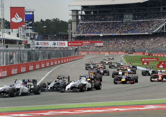 Formula 1 Germania 2014: Bernie Ecclestone inventa la pubblicità virtuale Formula 1 Germania 2014: Bernie Ecclestone inventa la pubblicità virtuale